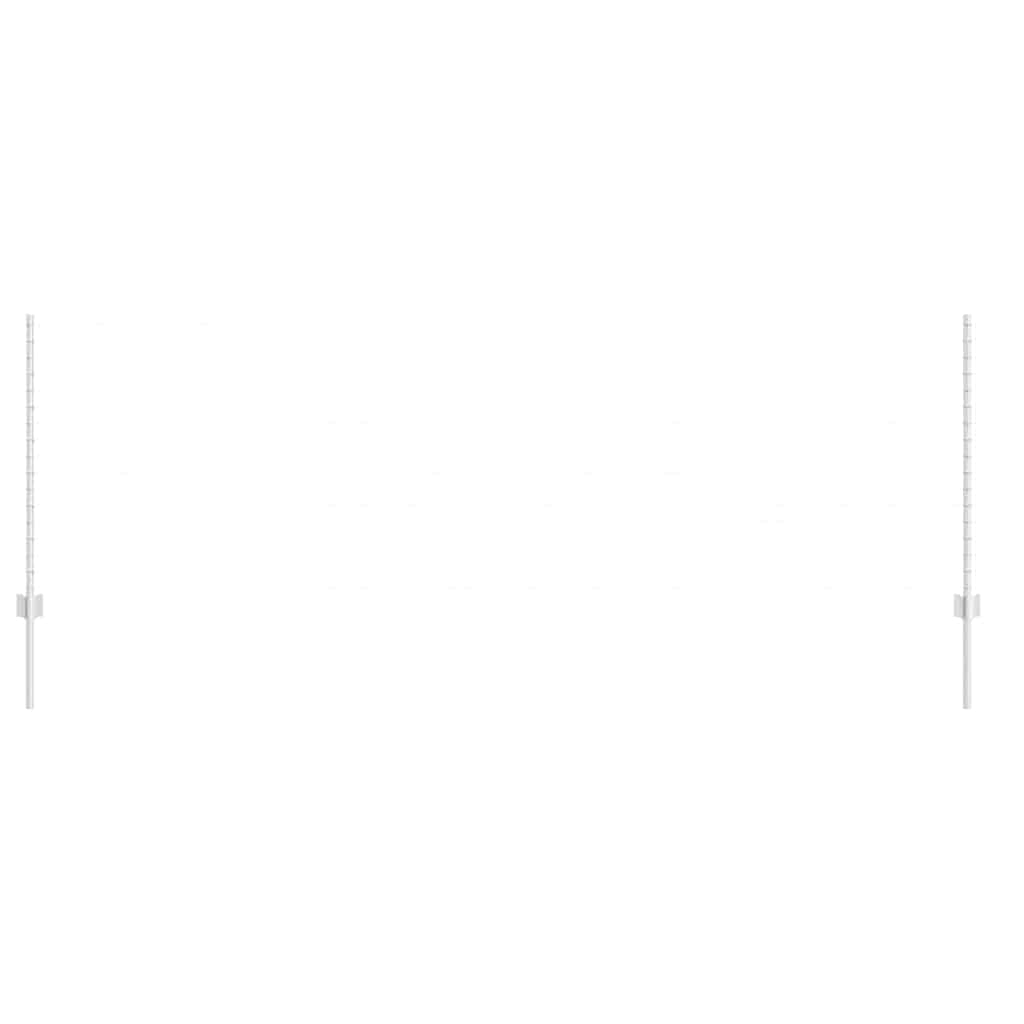 Fence Post 22 pcs Silver 140 cm Steel