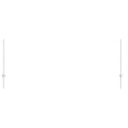 Fence Post 44 pcs Silver 140 cm Steel