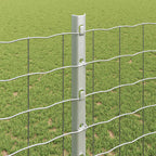 Fence Post 22 pcs Silver 160 cm Steel