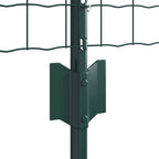 Fence with Post Green 0.8 x 10 m Steel and PVC