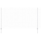 Fence with Post Silver 1.4 x 10 m Steel