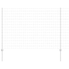 Fence with Post Silver 1.6 x 10 m Steel