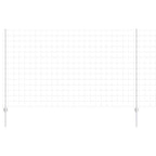 Fence with Post Silver 1.4 x 10 m Steel