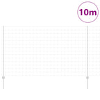 Fence with Post Silver 1.4 x 10 m Steel