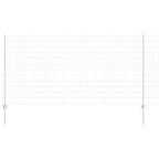 Fence with Post Silver 1.2 x 25 m Steel