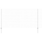 Fence with Post Silver 1.2 x 25 m Steel