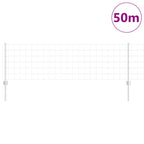 Fence with Post Silver 0.6 x 50 m Steel