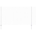 Fence with Post Silver 1.4 x 10 m Steel