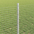Fence with Post Silver 0.6 x 50 m Steel