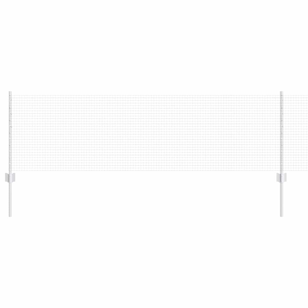 Fence with Post Silver 0.6 x 50 m Steel