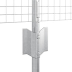 Fence with Post Silver 0.6 x 50 m Steel
