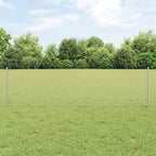 Fence with Post Silver 0.6 x 50 m Steel