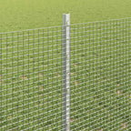 Fence with Post Silver 0.8 x 50 m Steel