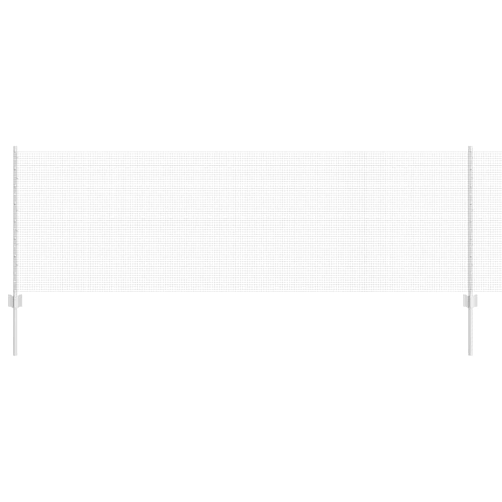 Fence with Post Silver 0.8 x 50 m Steel