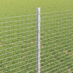 Fence with Post Silver 0.8 x 50 m Steel