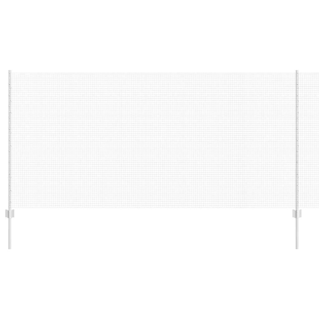 Fence with Post Silver 1.2 x 50 m Steel