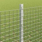 Fence with Post Silver 1.2 x 50 m Steel
