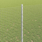 Fence with Post Silver 1.4 x 50 m Steel