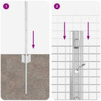 Fence with Post Silver 0.4 x 100 m Steel