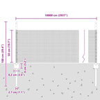 Fence with Post Silver 0.5 x 100 m Steel