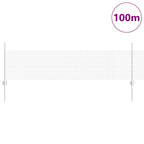 Fence with Post Silver 0.5 x 100 m Steel