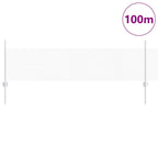 Fence with Post Silver 0.5 x 100 m Steel