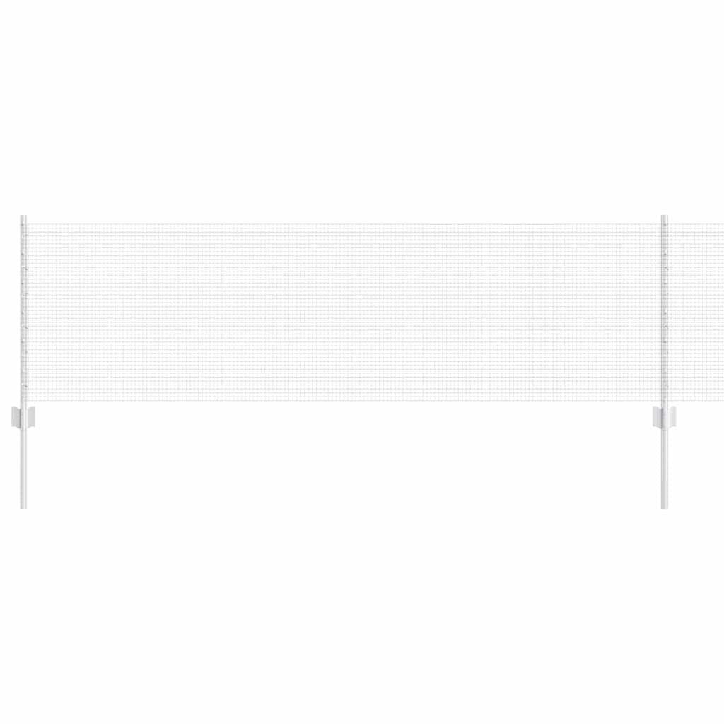 Fence with Post Silver 0.6 x 100 m Steel