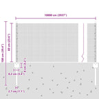 Fence with Post Silver 0.6 x 100 m Steel