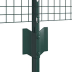 Fence with Post Green 0.8 x 10 m Steel and PVC