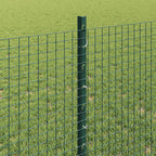 Fence with Post Green 0.8 x 10 m Steel and PVC