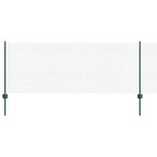 Fence with Post Green 0.8 x 10 m Steel and PVC