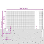 Fence with Post Green 0.8 x 10 m Steel and PVC