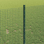 Fence with Post Green 1 x 10 m Steel