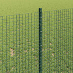 Fence with Post Green 1 x 10 m Steel