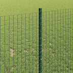Fence with Post Green 1 x 10 m Steel