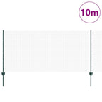 Fence with Post Green 1 x 10 m Steel