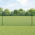 Fence with Post Green 1.2 x 10 m Steel and PVC