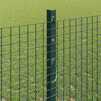 Fence with Post Green 1.2 x 10 m Steel and PVC