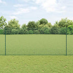 Fence with Post Green 1.4 x 10 m Steel and PVC