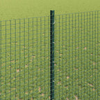 Fence with Post Green 1.4 x 10 m Steel and PVC