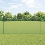 Fence with Post Green 1.4 x 10 m Steel and PVC