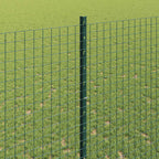 Fence with Post Green 1.4 x 10 m Steel and PVC