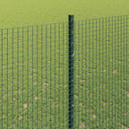 Fence with Post Green 1.6 x 10 m Steel and PVC