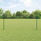 Fence with Post Green 1 x 50 m Steel and PVC