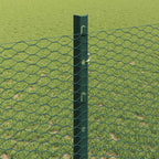 Fence with Post Green 1.2 x 50 m Steel and PVC