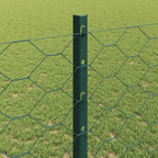 Fence with Post Green 1.2 x 50 m Steel and PVC