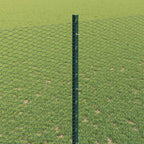 Fence with Post Green 1.4 x 50 m Steel and PVC