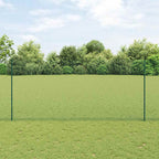 Fence with Post Green 1.4 x 50 m Steel and PVC