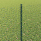 Fence with Post Green 1.4 x 50 m Steel and PVC