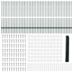 Fence with Post Green 1.2 x 100 m Steel and PVC